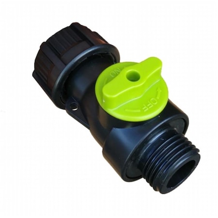 Earth Minded High-Flow Plastic Ball Valve Upgrade Kit for Rain Barrels EA104311